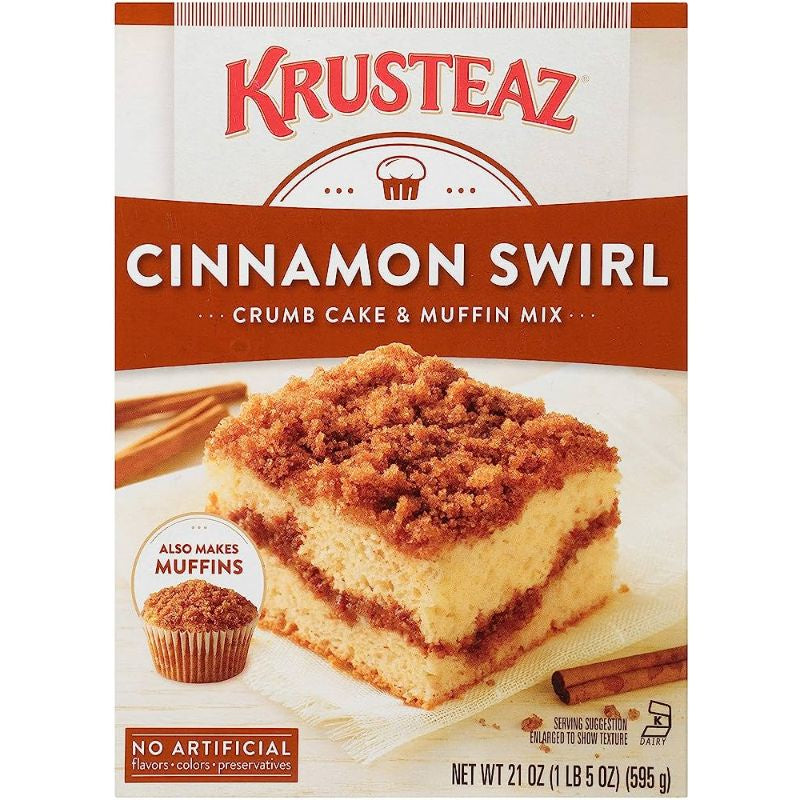 Krusteaz Cinnamon Swirl Crumb Cake & Muffin Mix 21oz