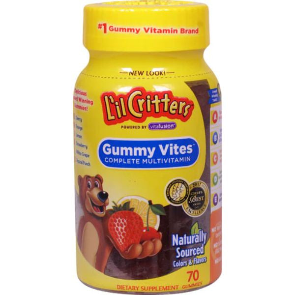 L'il Critters Gummy Vites Complete Multi-Vitamin Assorted Flavors - 70ct