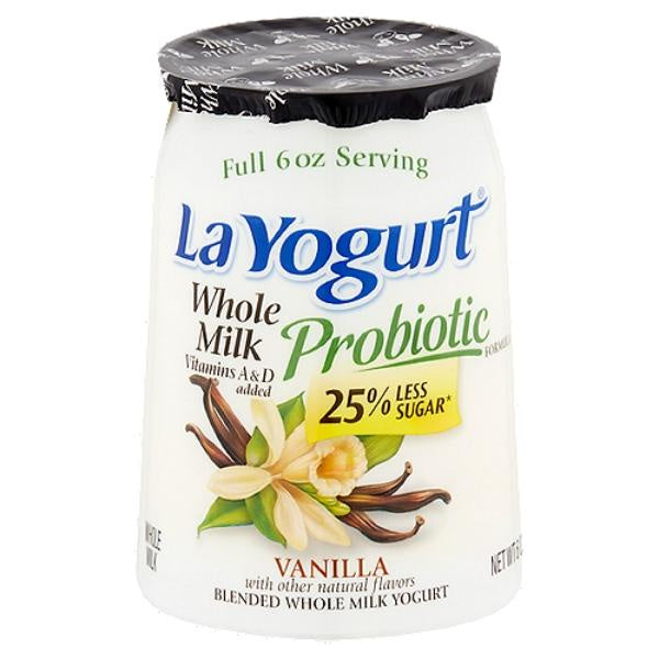 La Yogurt Whole Milk Vanilla Yogurt 6oz