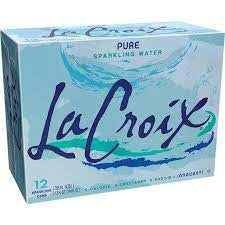 LaCroix Pure Sparkling Water 12/12oz (includes deposit)