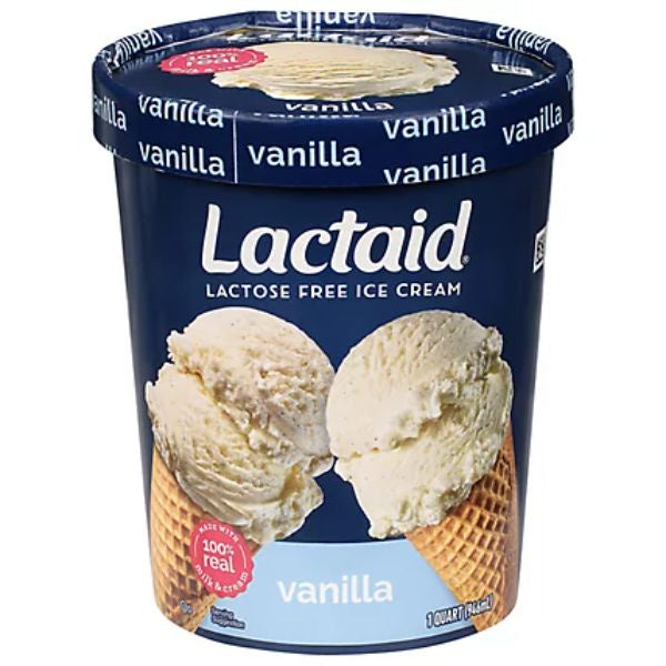 Lactaid Vanilla Lactose Free Ice Cream, 1 quart