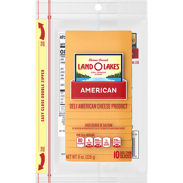 Land O Lakes Sliced Yellow Deli American, 8 oz