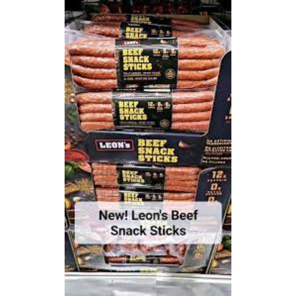 Leon's Beef Snack Sticks