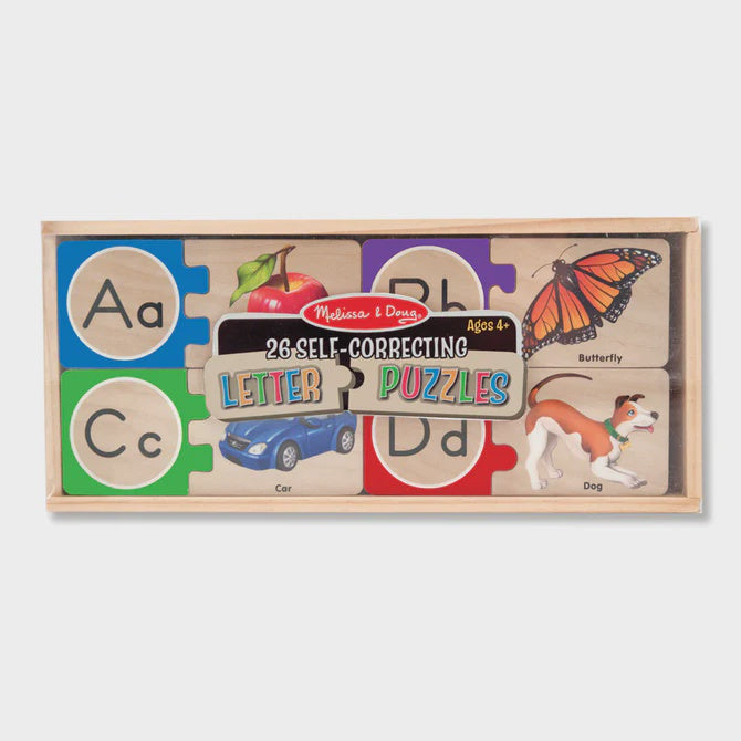 Self-Correcting Alphabet Letter Puzzles