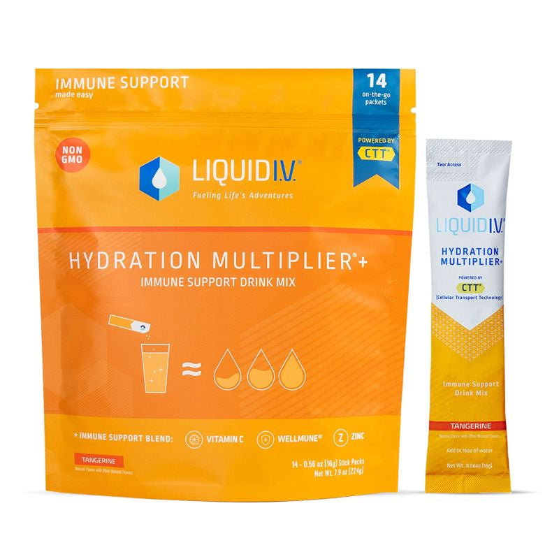 Liquid I.V. Hydration Multiplier + Immune Support, Tangerine 14 sachets