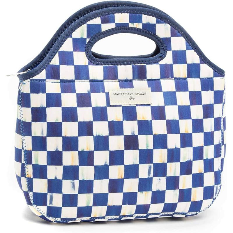MacKenzie-Childs Royal Check Lunch Tote