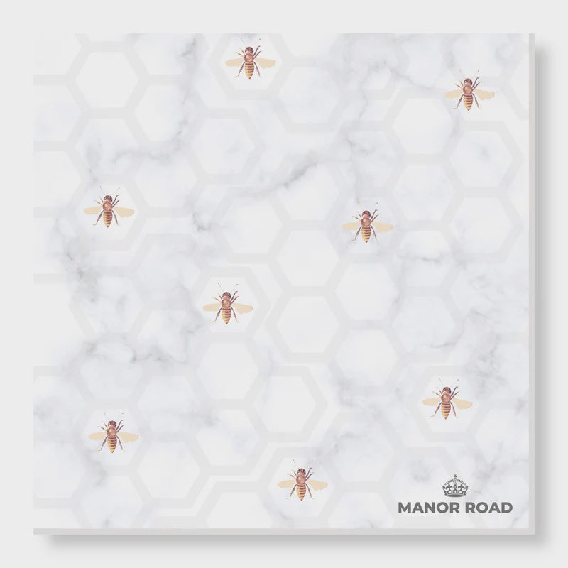 Manor Road Marbled Bee Dinner Napkins 20ct