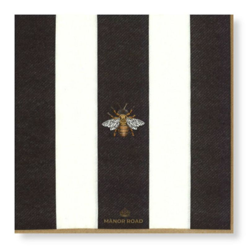 Manor Road The Striped Bee Luncheon Napkins 20ct