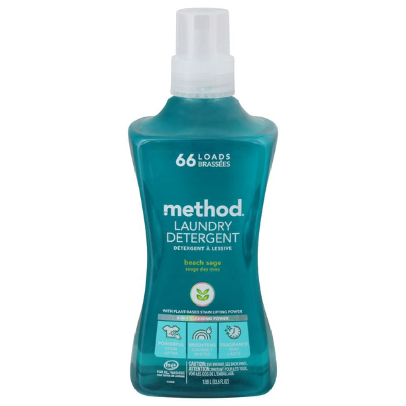 Method HE Liquid Laundry Detergent, Beach Sage, 66 Load 53.5oz