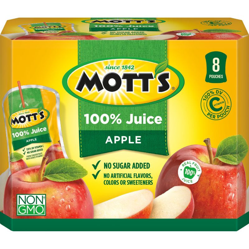 Mott's 100% Apple Juice 8/6.75oz