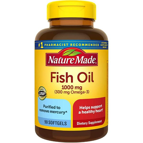Nature Made Fish Oil 1000 mg Softgels 90ct