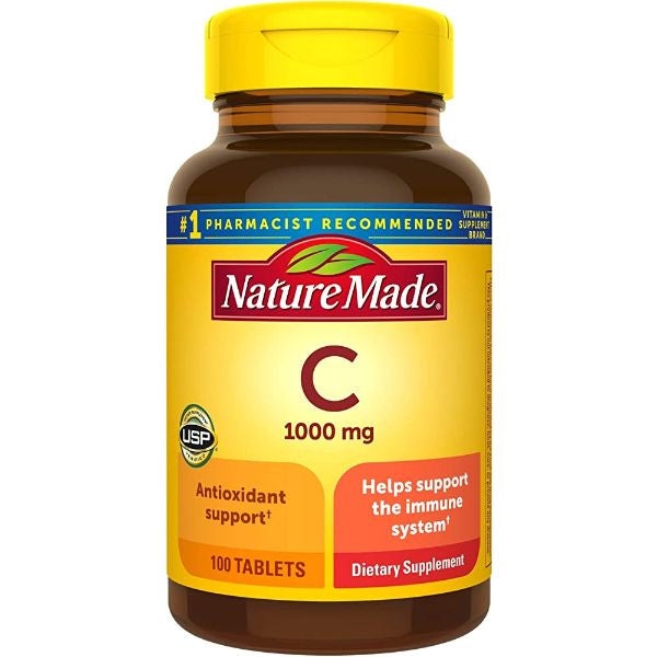 Nature Made Vitamin C 1000 mg Tablets, 100 Ct