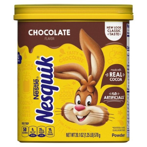 Nestlé Nesquik Classic Chocolate Flavor Powder, 20.1oz