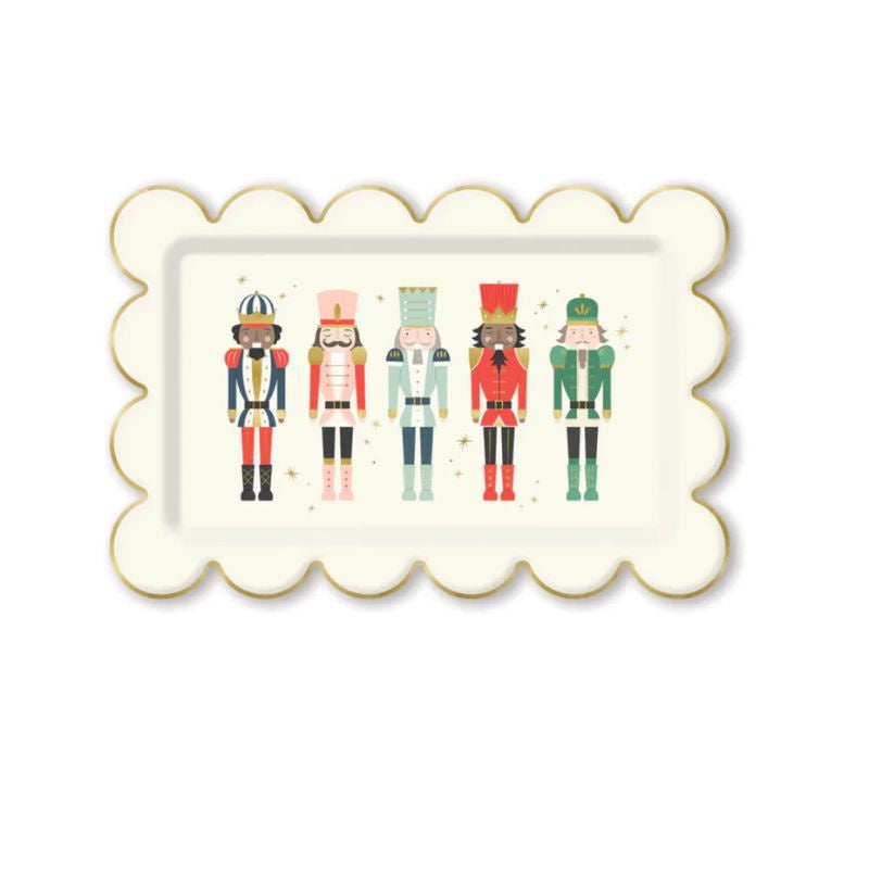 Nutcracker Scallop Paper Plate