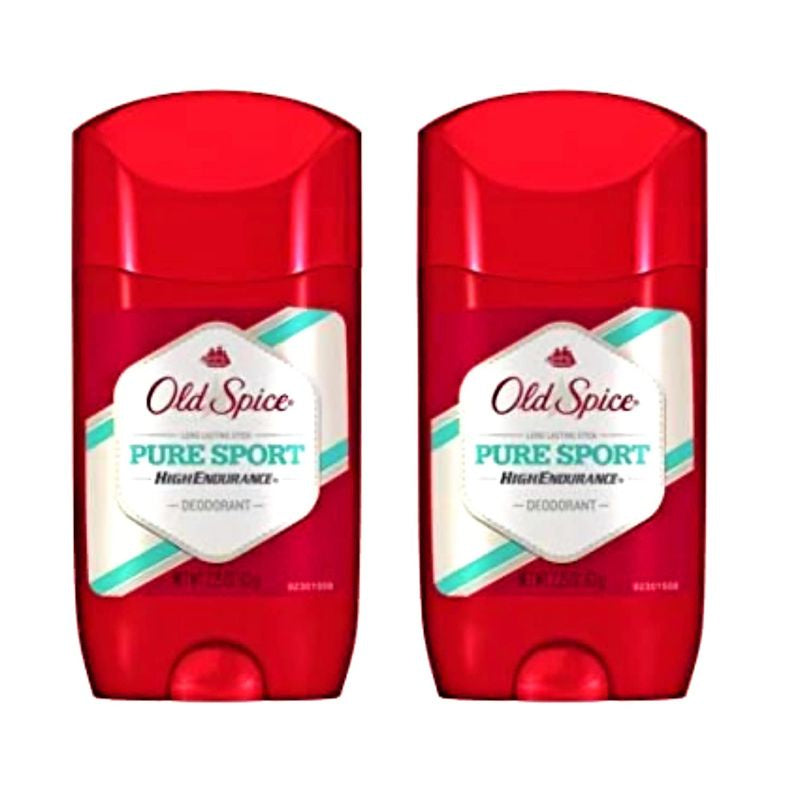 Old Spice High Endurance Deodorant Pure Sport Solid, 2 pk
