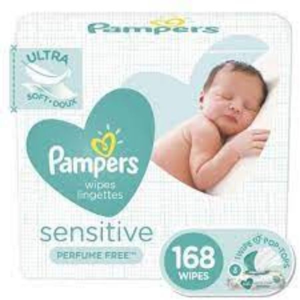 Pampers Sensitive Wipes 3 pk, 168 Wipes