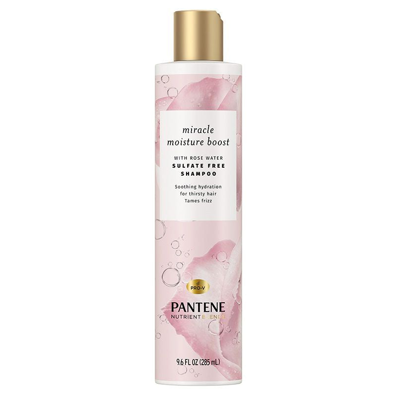 Pantene Nutrient Blends Miracle Moisture Boost Rose Water Shampoo 9.6 fl oz