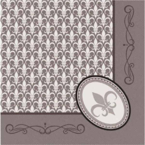 Papstar Royal Collection Iris Gray Napkins 16 ct