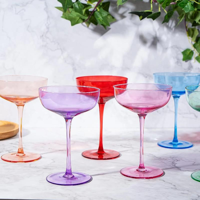 Pastel Coupe Glass - Assorted Colors