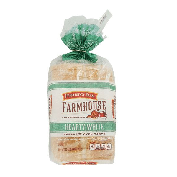 Pepperidge Farm Farmhouse Hearty White Sliced Bread 24oz, Pack of 2