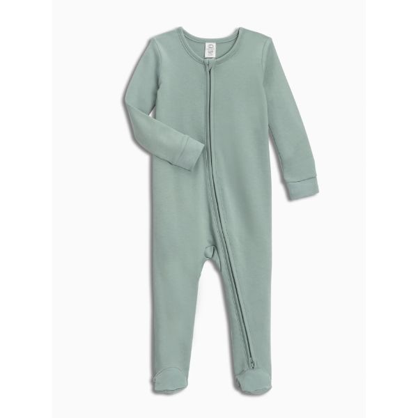 Colored Organics Peyton Zipper Footed Sleeper