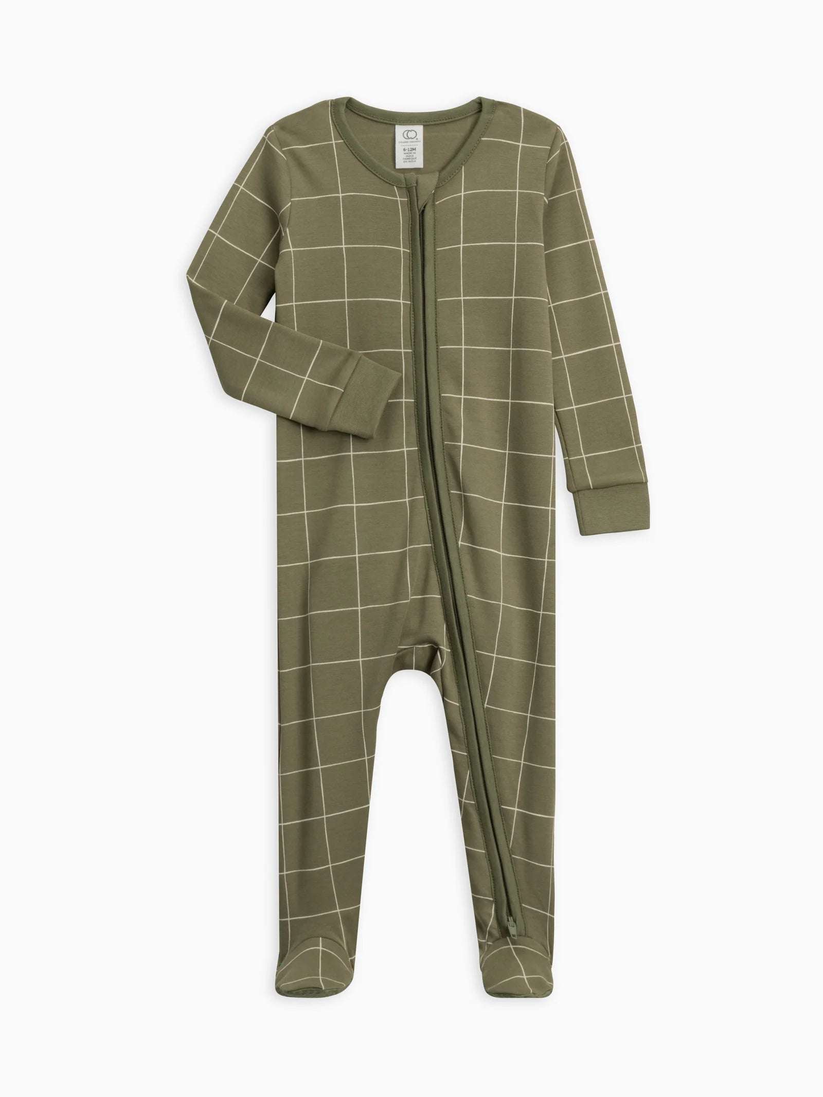 Colored Organics Peyton Zipper Footed Sleeper