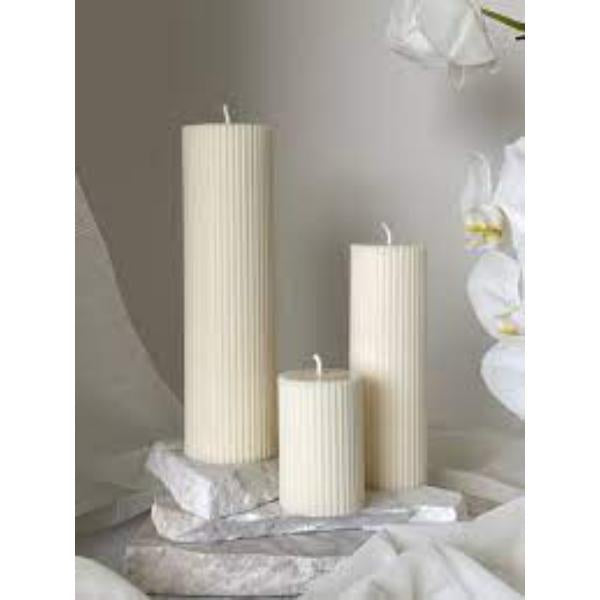 Pisa Candles - Cream - set of 3