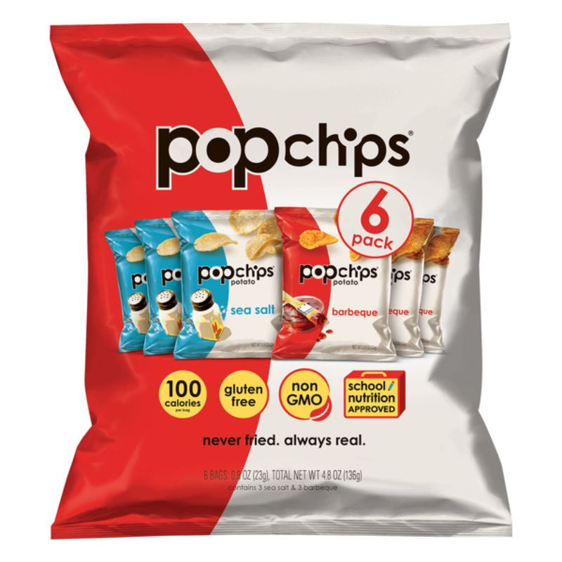 Popchips Variety Pack Single Serve 6pk, 4.8oz