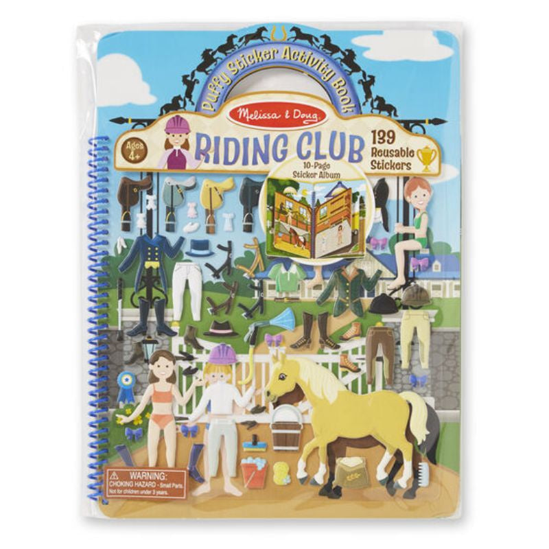 Puffy Sticker Activity Book Riding Club