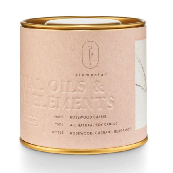 Rosewood Cassis Natural Tin Candle