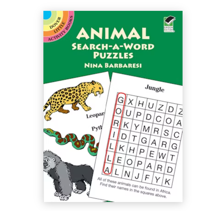 Animal Search-a-Word Puzzles