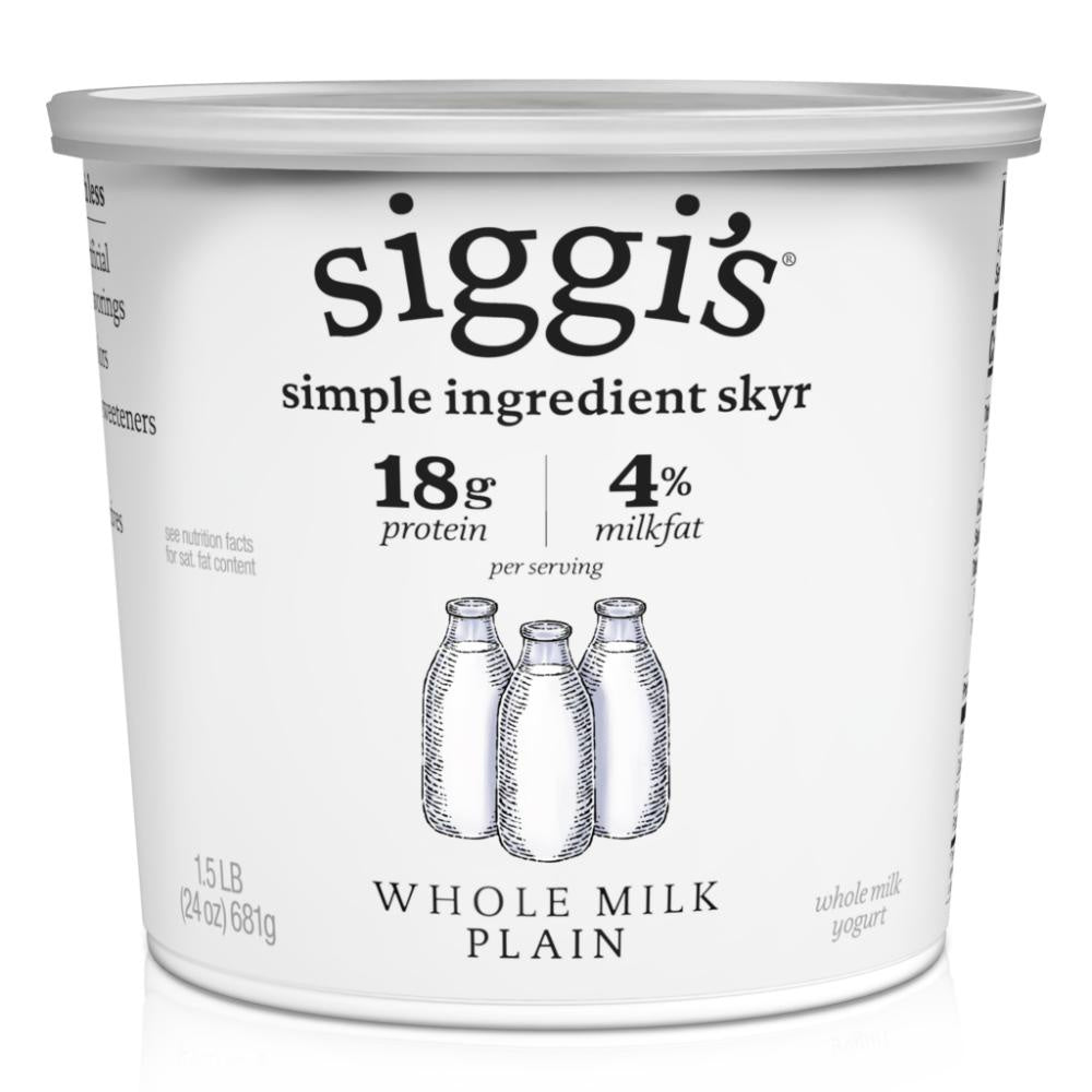 Siggi's Whole Milk Plain Yogurt, 24 oz