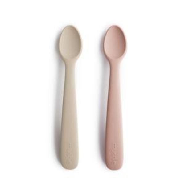 Mushie Silicone Baby Feeding Spoons