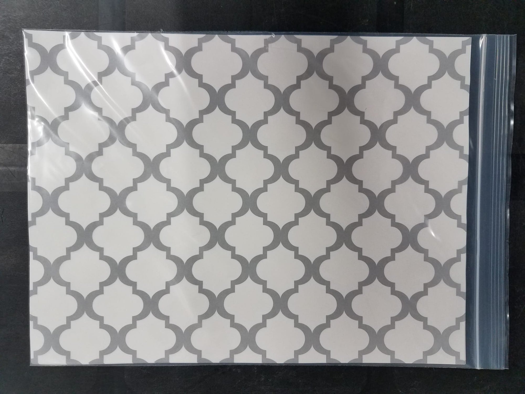 Wax Paper Silver Lattice Rectangular 10/pk