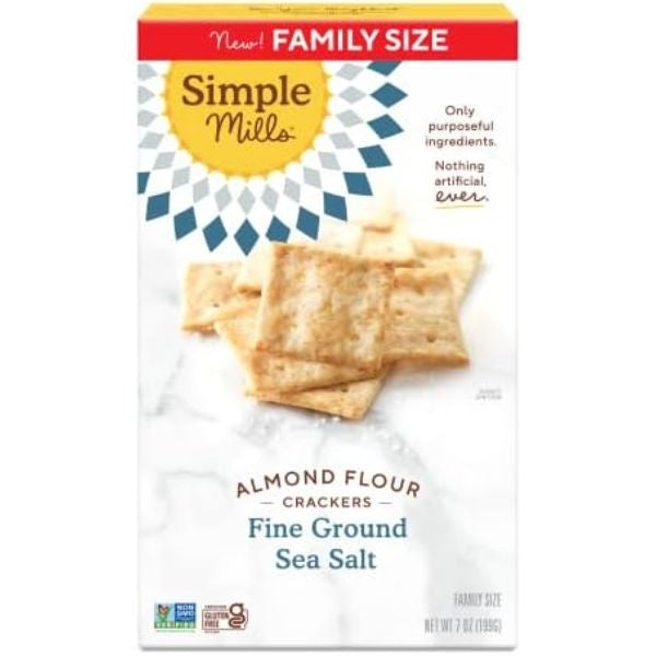 Simple Mills Almond Flour Crackers Family Size 7 oz