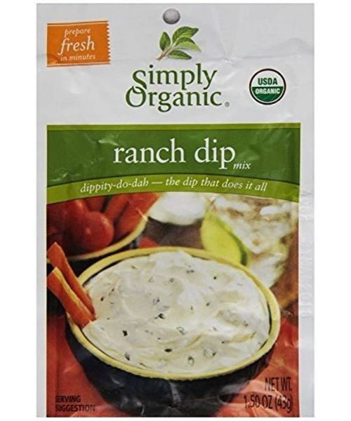 Simply Organic Ranch Dip Mix 1.5oz