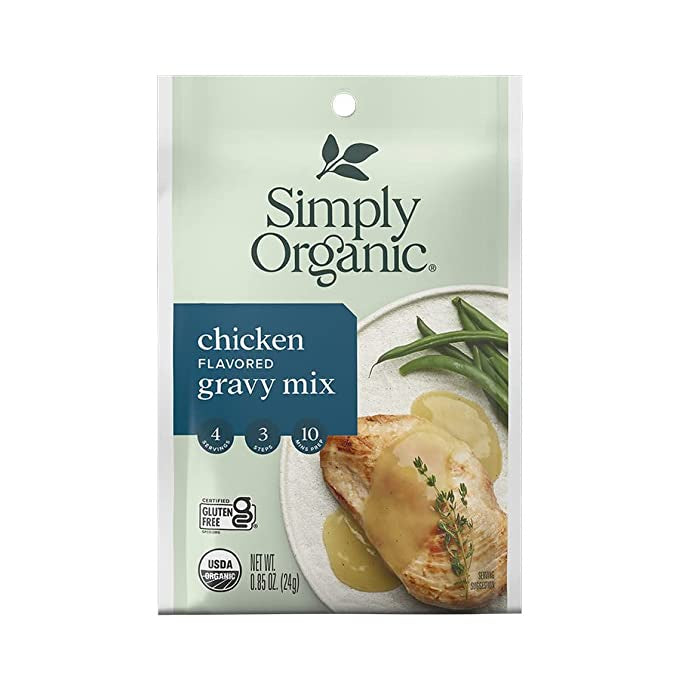 Simply Organic Roasted Chicken Gravy Mix GF 0.9 oz