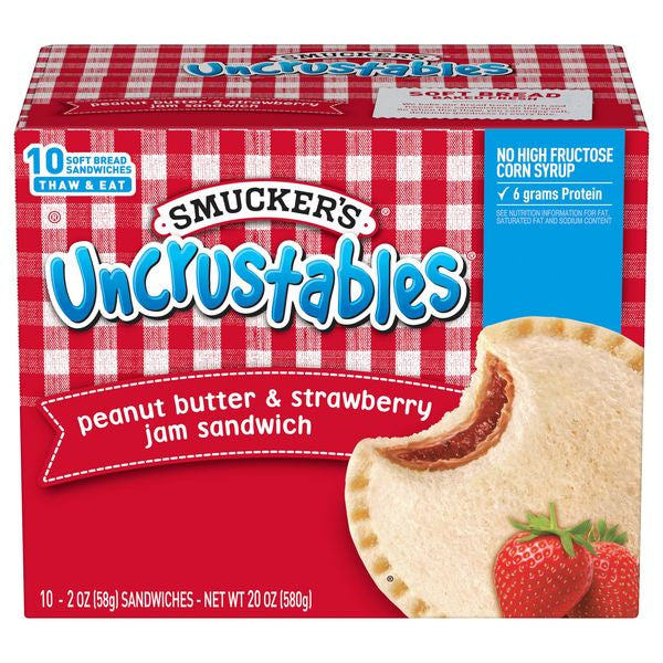 Smucker's Uncrustables Peanut Butter Strawberry, 20 oz