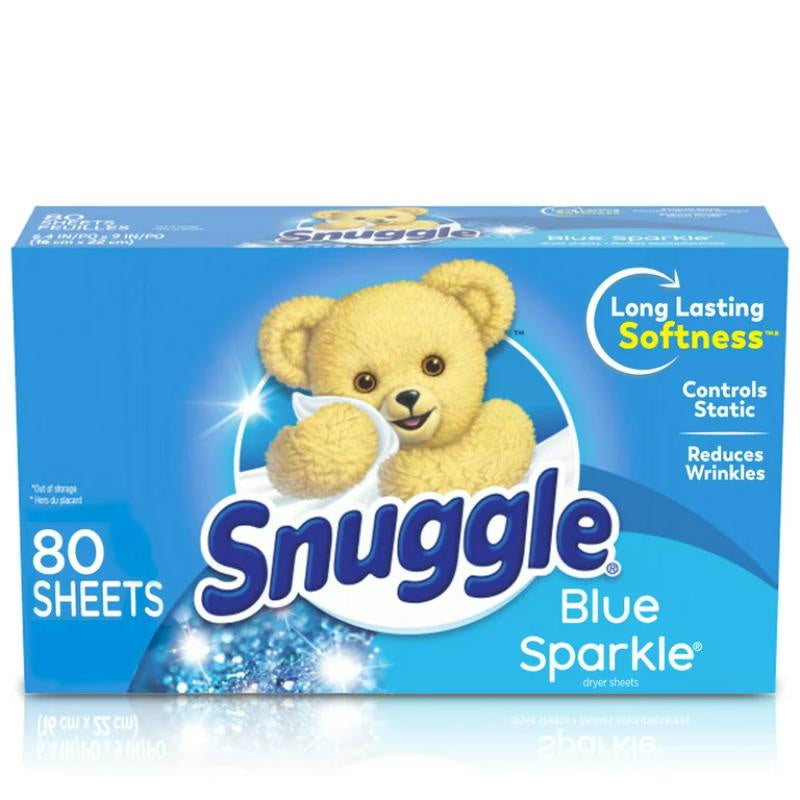 Snuggle Blue Sparkle Dryer Sheets x 80