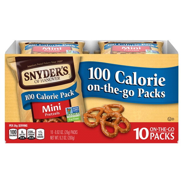 Snyder's of Hanover Mini Pretzels 100 Calorie 10 Packs