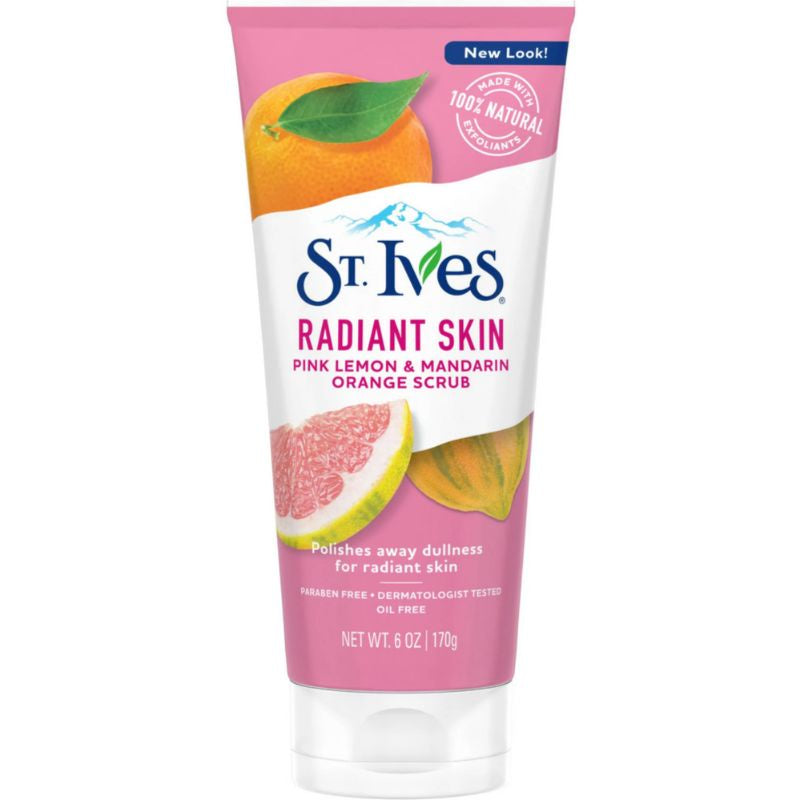 St. Ives Radiant Skin Pink Lemon & Mandarin Orange Face Scrub 6oz