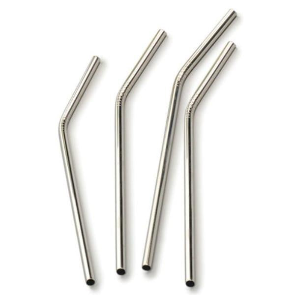 Stainless Steel Bent Small Straw - set of 4