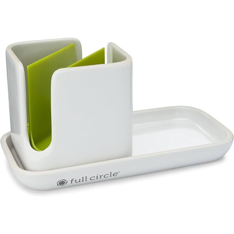 Stash Modular Ceramic Sink Caddy - White