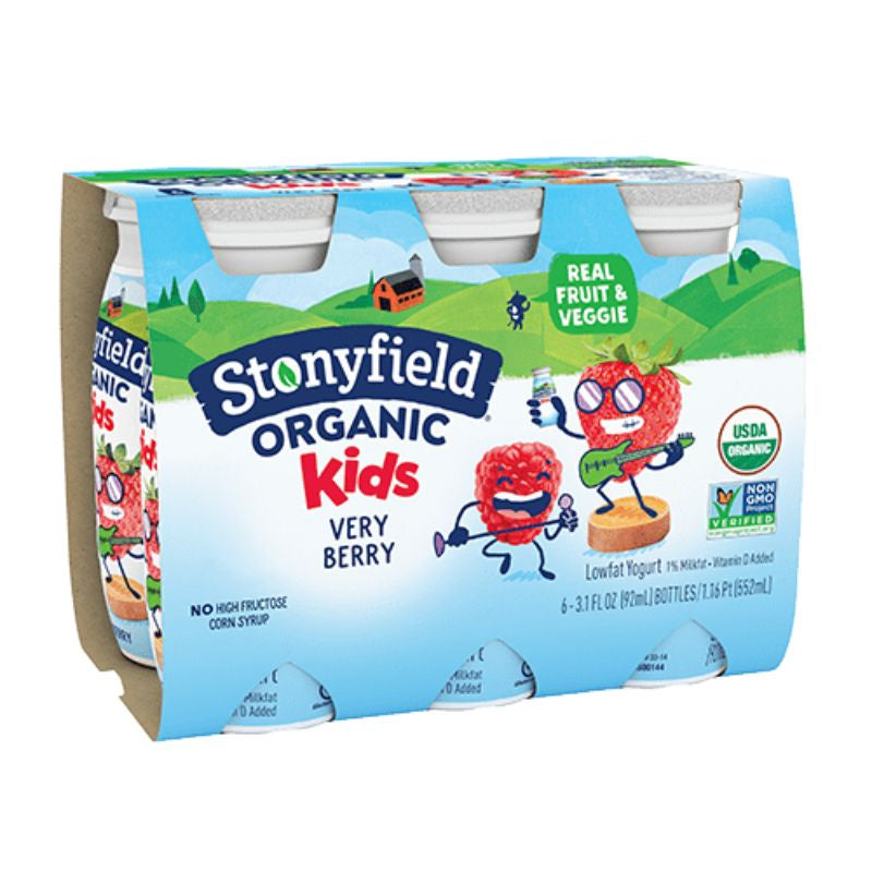 Stonyfield Organic YoKids Very Berry Smoothie 6/3.1oz
