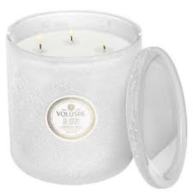 Suede Blanc  XL Luxe Candle 30 oz