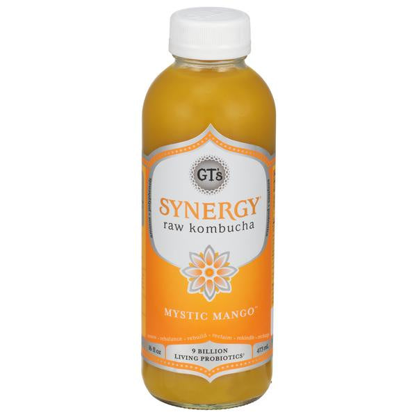 Synergy Raw Kombucha, Mystic Mango 16 oz