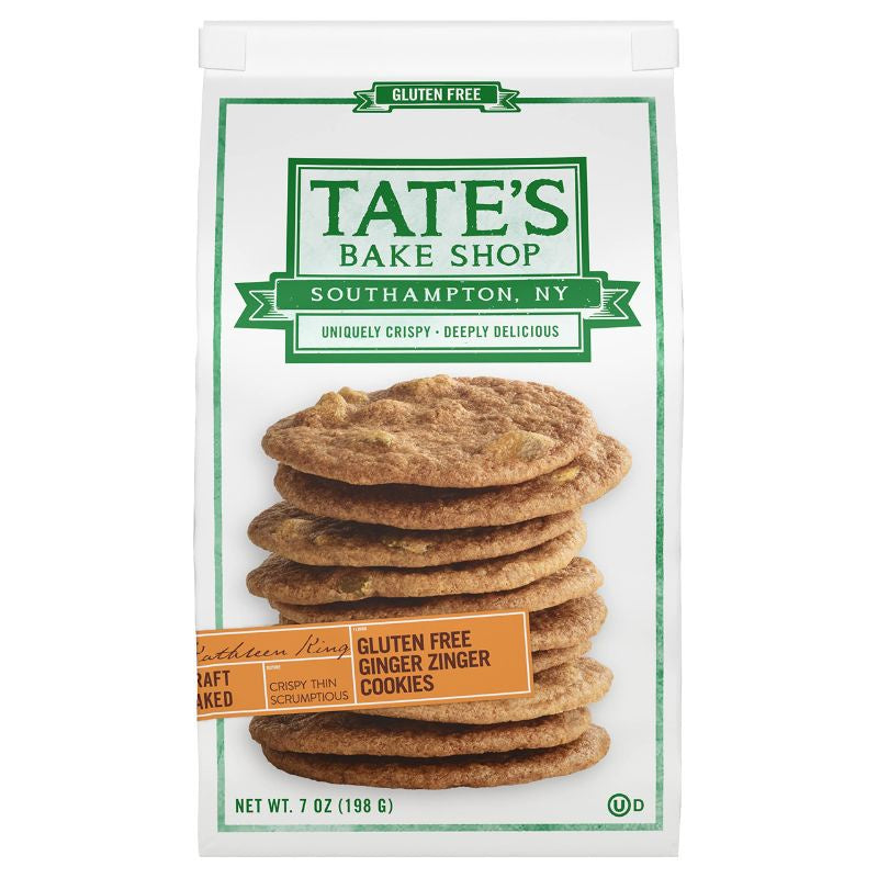 Tate's Bake Shop Gluten Free Ginger Zinger Cookies 7oz