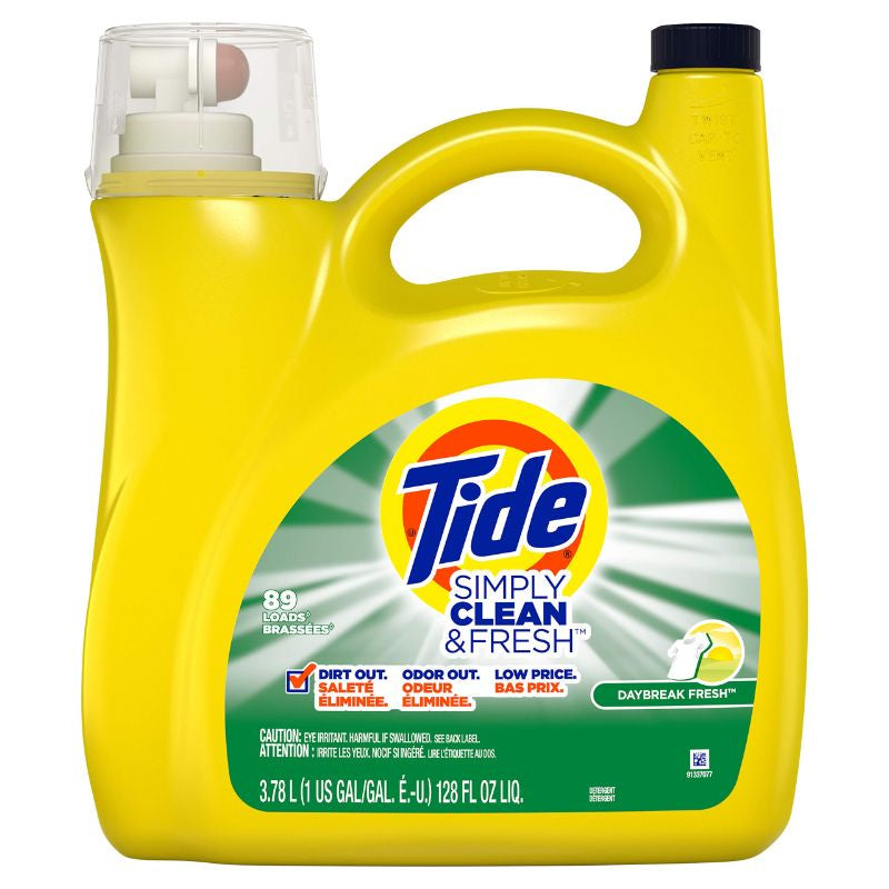 Tide Simply Clean & Fresh Liquid Laundry Detergent, Daybreak Fresh, 89 Loads