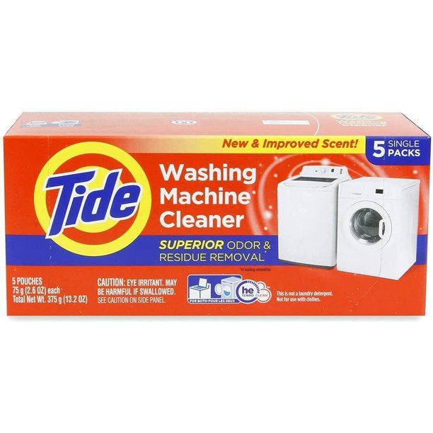 Tide Washing Machine Cleaner for Front and Top Loader Washer Machines 5ct