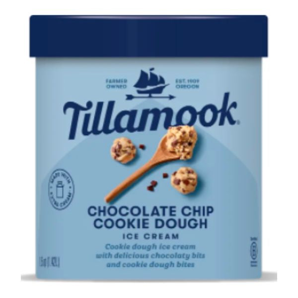 Tillamook Chocolate Chip Cookie Dough Ice Cream 48 oz